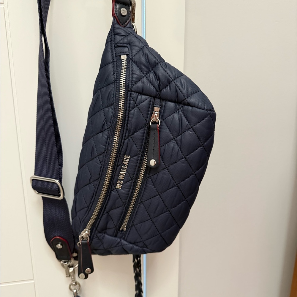 MZ Wallace Small Crosby Sling in Dawn (Navy)